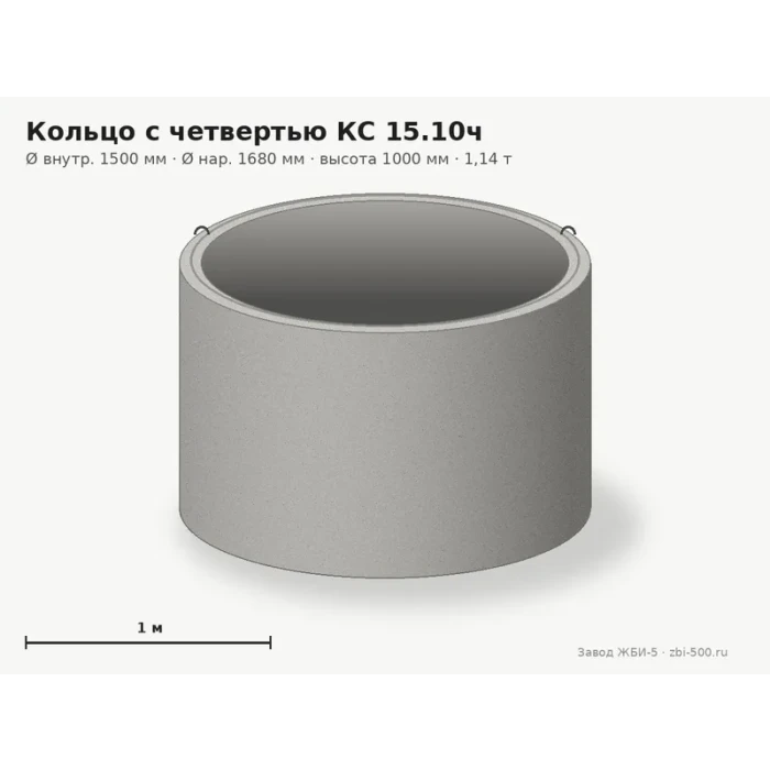 Кольцо с четвертью КС 15.10ч
