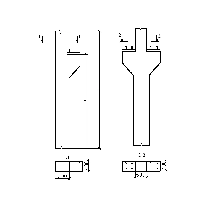 Колонна железобетонная 10к 108-8